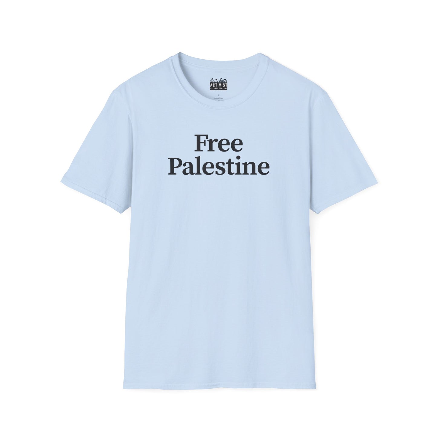 Free Palestine: Unisex Softstyle T-Shirt, Activism Tee, Social Justice Shirt, Comfortable Wear, Gift for Allies, Everyday Fashion