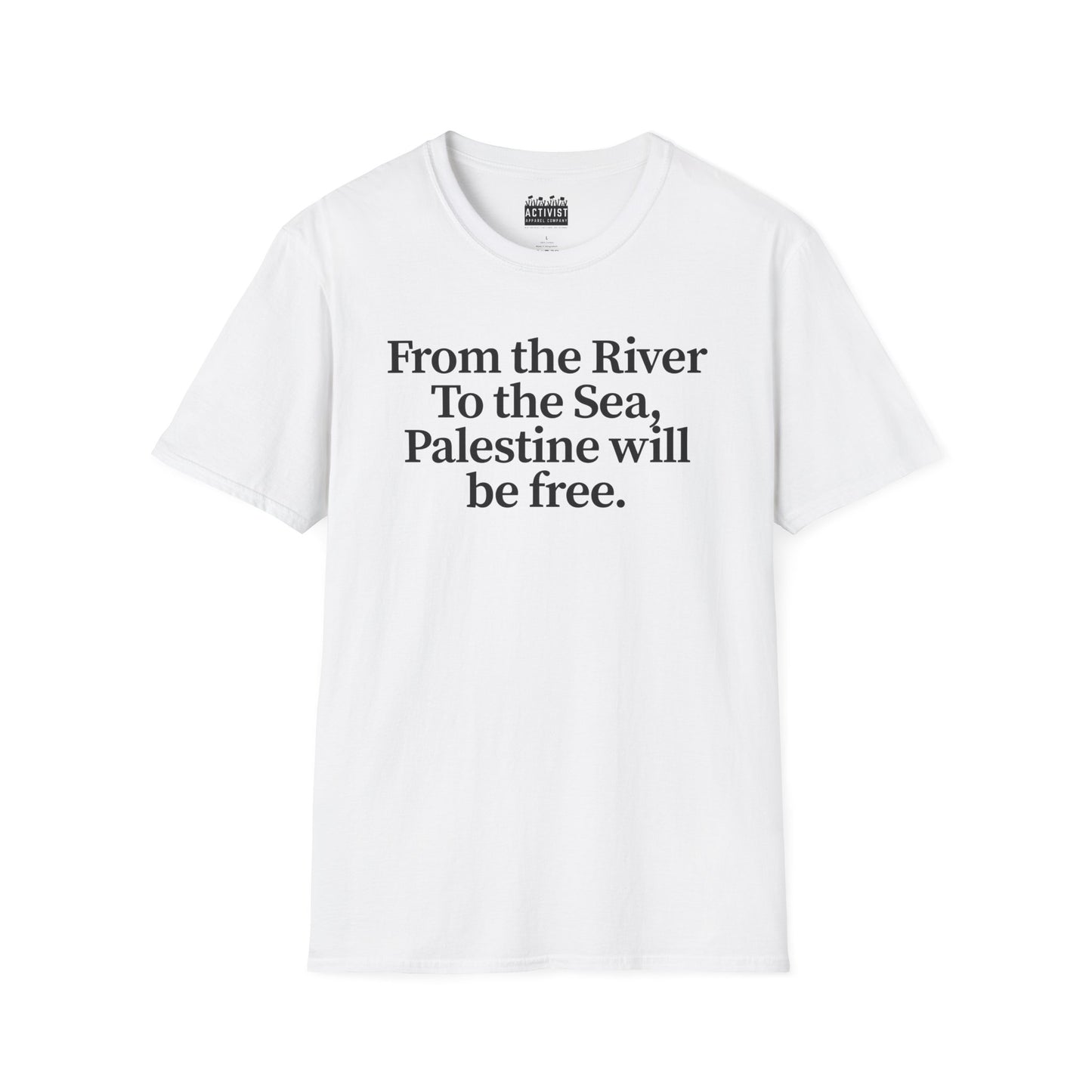 Free Palestine: "From the River to the Sea, Palestine Will Be Free'' Casual Wear, Activist Apparel