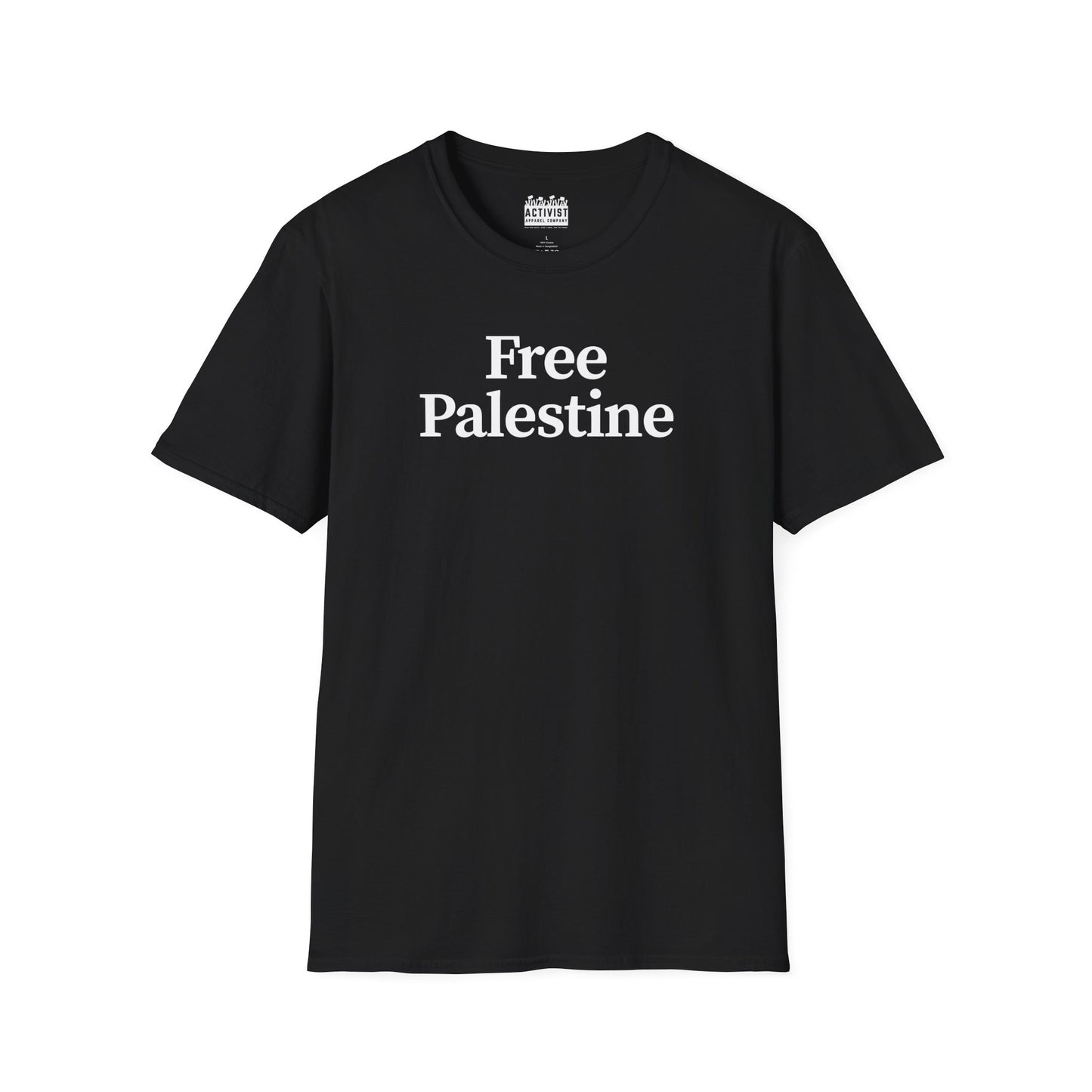 Free Palestine: Unisex Softstyle T-Shirt, Activism Tee, Social Justice Shirt, Comfortable Wear, Gift for Allies, Everyday Fashion
