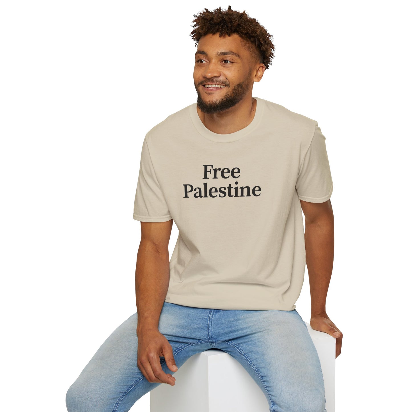 Free Palestine: Unisex Softstyle T-Shirt, Activism Tee, Social Justice Shirt, Comfortable Wear, Gift for Allies, Everyday Fashion