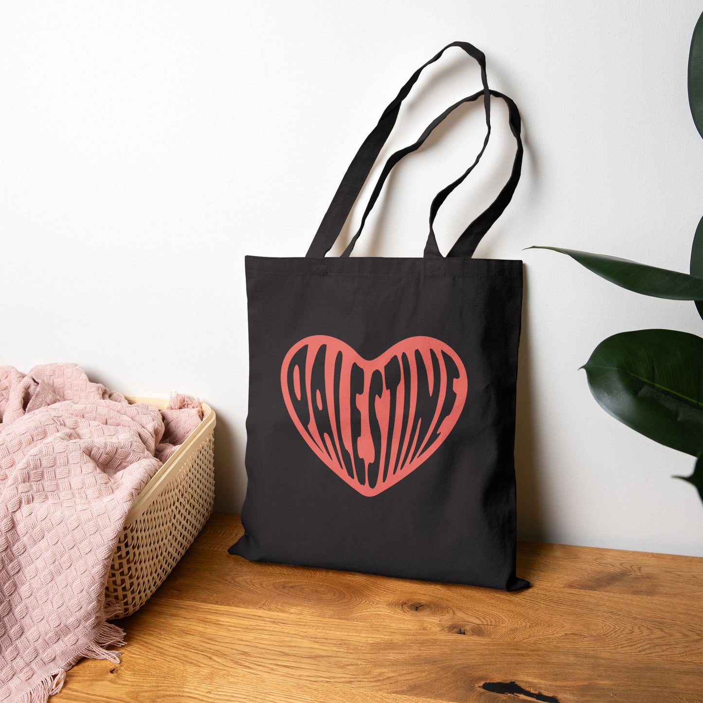 Free Palestine: Justice For Palestine Canvas Tote Bag - Eco-Friendly Grocery Bag, Reusable Shopping Bag, Gift for Activists, Minimalist Design