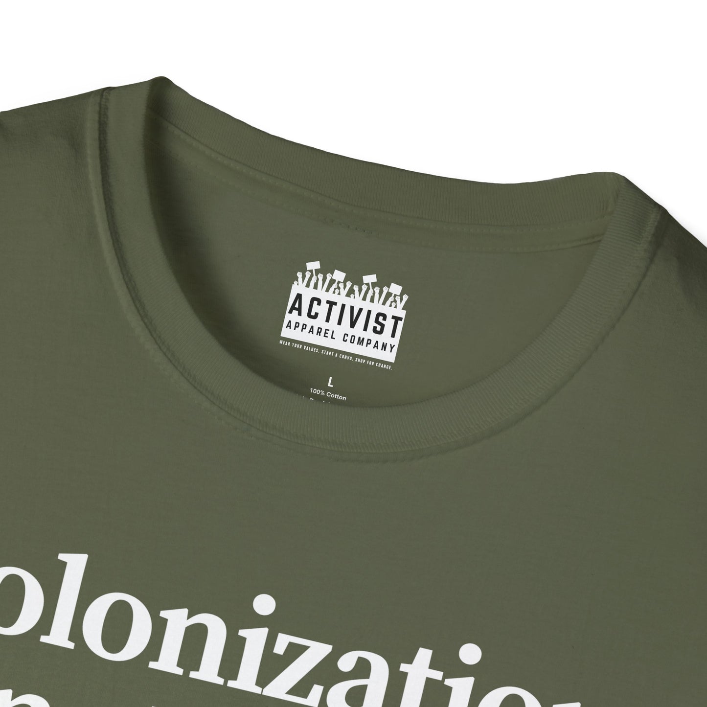 Immigrant Justice: Colonization is Not History Tee, Unisex T-Shirt, Advocacy Shirt, Statement Tee, Social Awareness Apparel, Thought-Provoking Gift