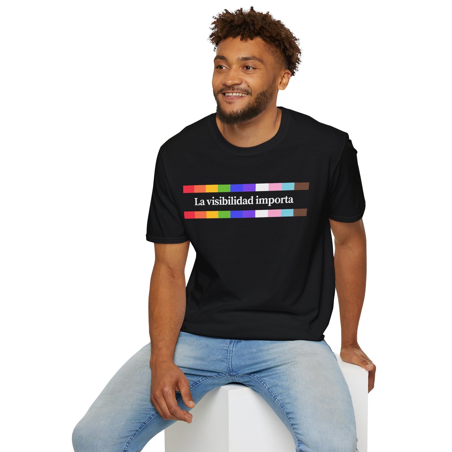 PRIDE: La Visibilidad Importa, LGBTQ+ Celebration, Unisex Shirt for Awareness, Casual Wear, Gift for Allies