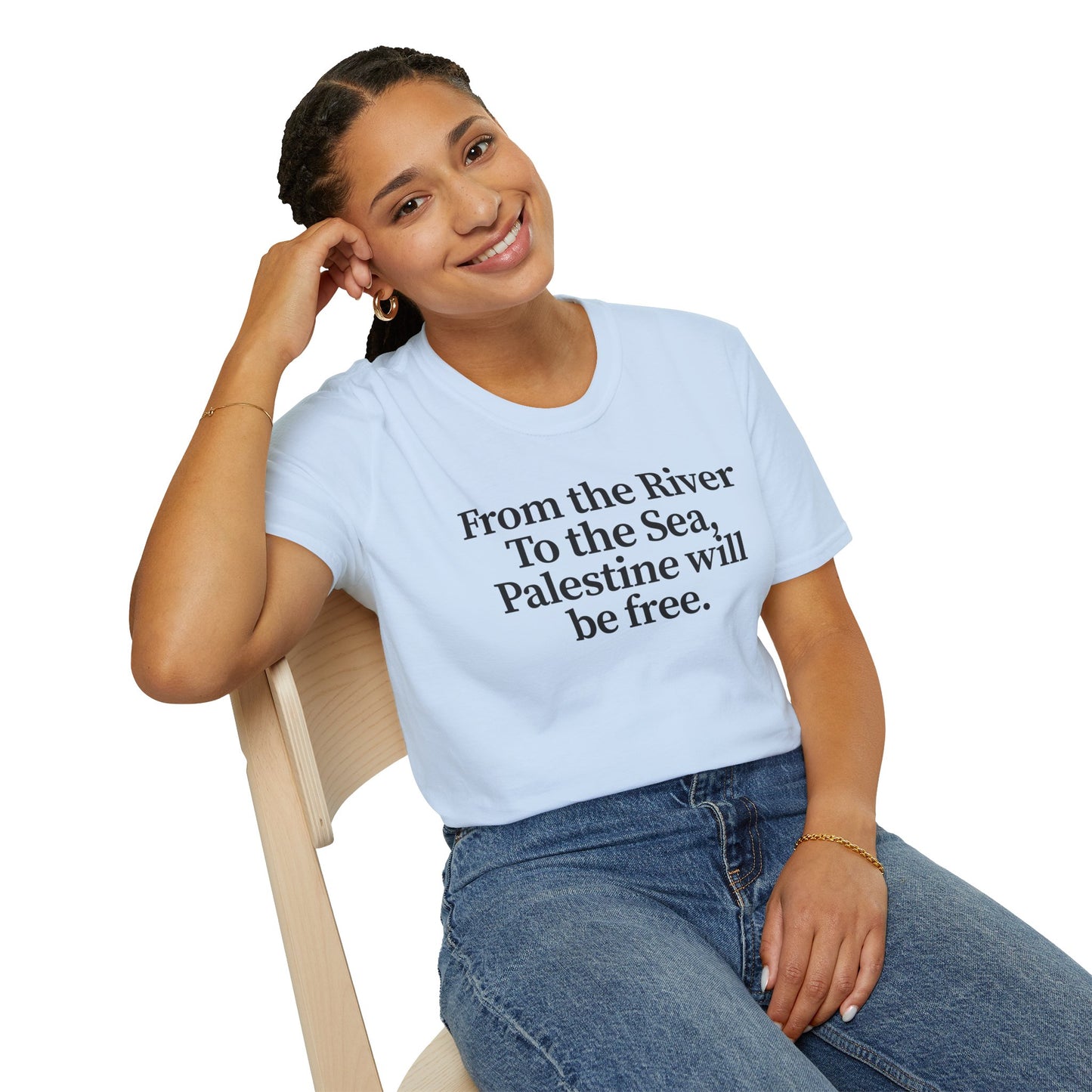 Free Palestine: "From the River to the Sea, Palestine Will Be Free'' Casual Wear, Activist Apparel