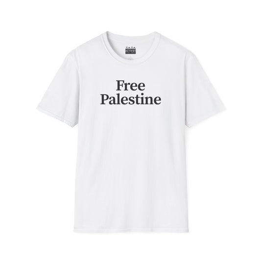 Free Palestine: Unisex Softstyle T-Shirt, Activism Tee, Social Justice Shirt, Comfortable Wear, Gift for Allies, Everyday Fashion