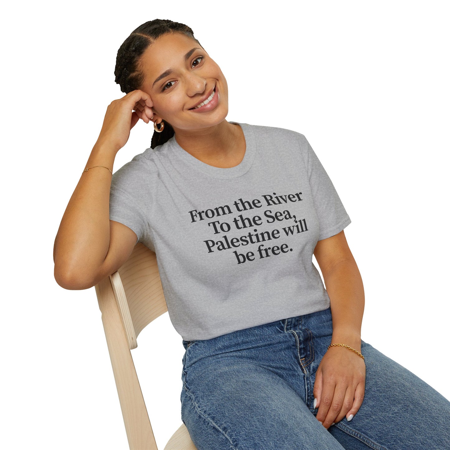 Free Palestine: "From the River to the Sea, Palestine Will Be Free'' Casual Wear, Activist Apparel