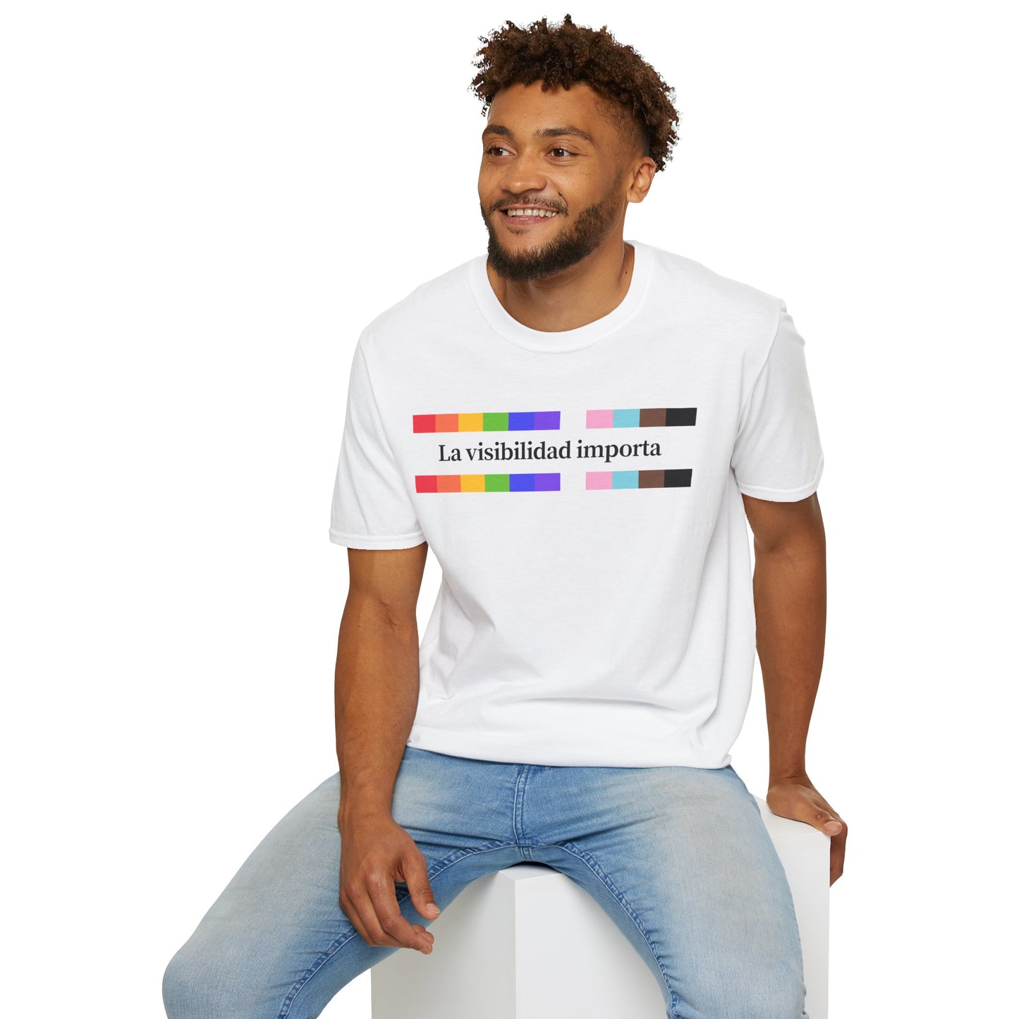 PRIDE: La Visibilidad Importa, LGBTQ+ Celebration, Unisex Shirt for Awareness, Casual Wear, Gift for Allies