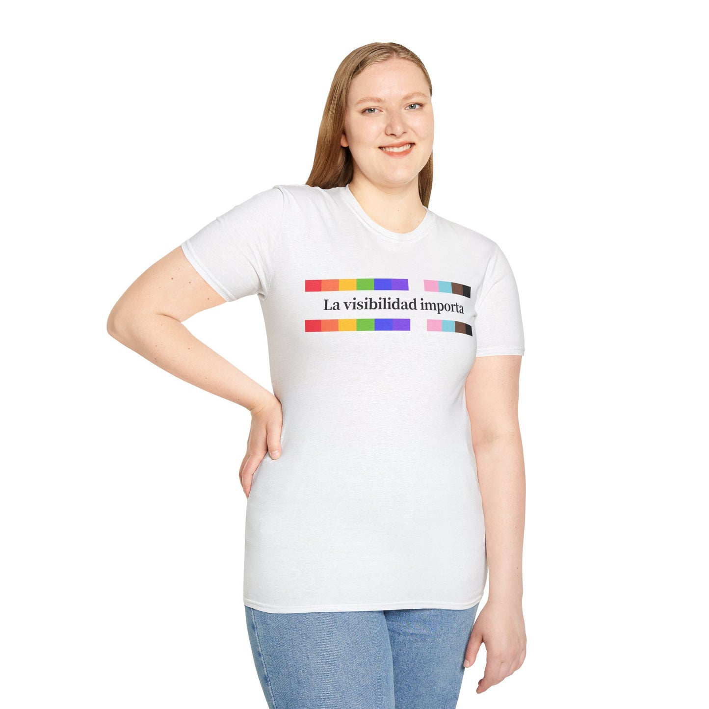 PRIDE: La Visibilidad Importa, LGBTQ+ Celebration, Unisex Shirt for Awareness, Casual Wear, Gift for Allies
