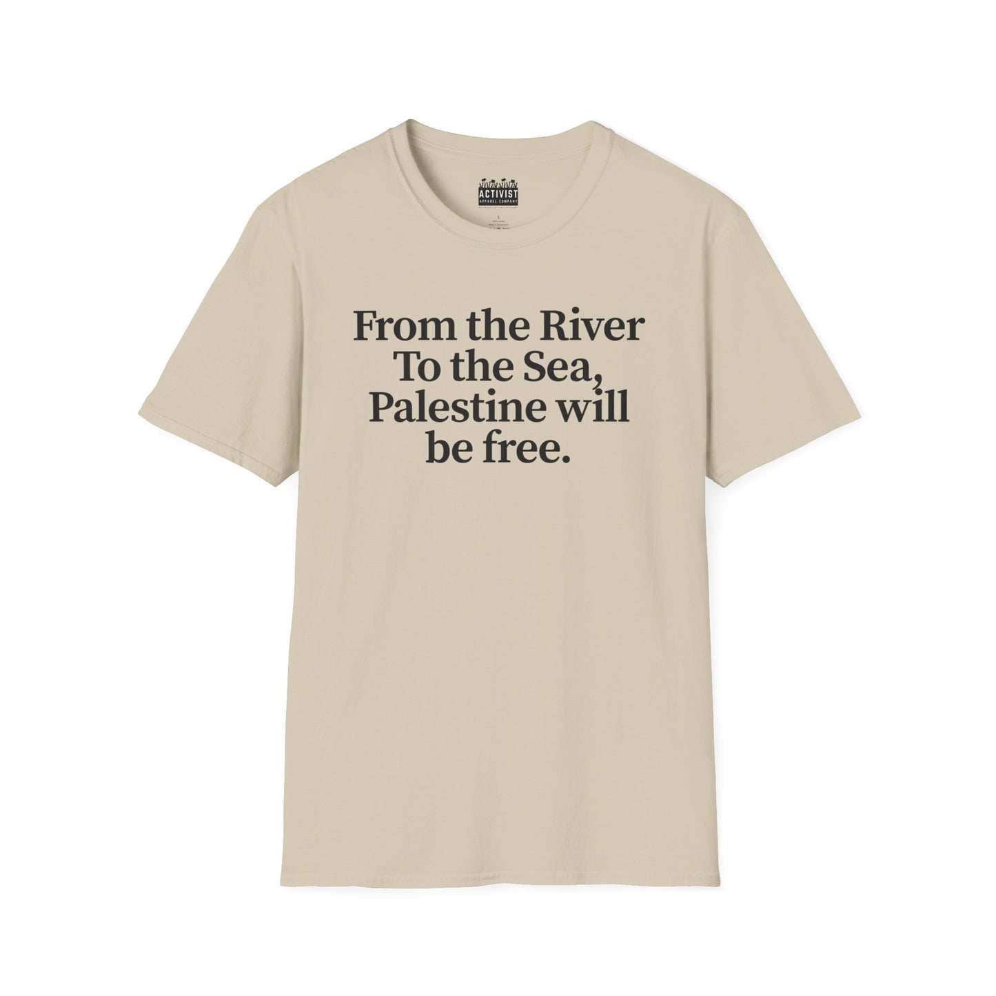 Free Palestine: "From the River to the Sea, Palestine Will Be Free'' Casual Wear, Activist Apparel