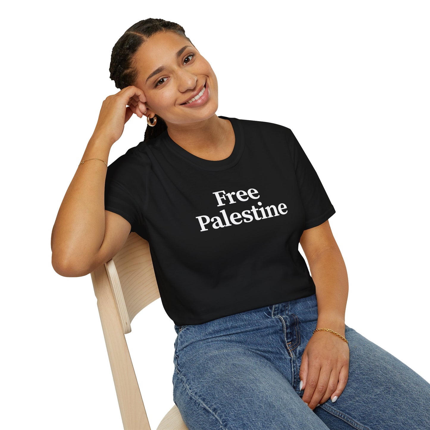 Free Palestine: Unisex Softstyle T-Shirt, Activism Tee, Social Justice Shirt, Comfortable Wear, Gift for Allies, Everyday Fashion