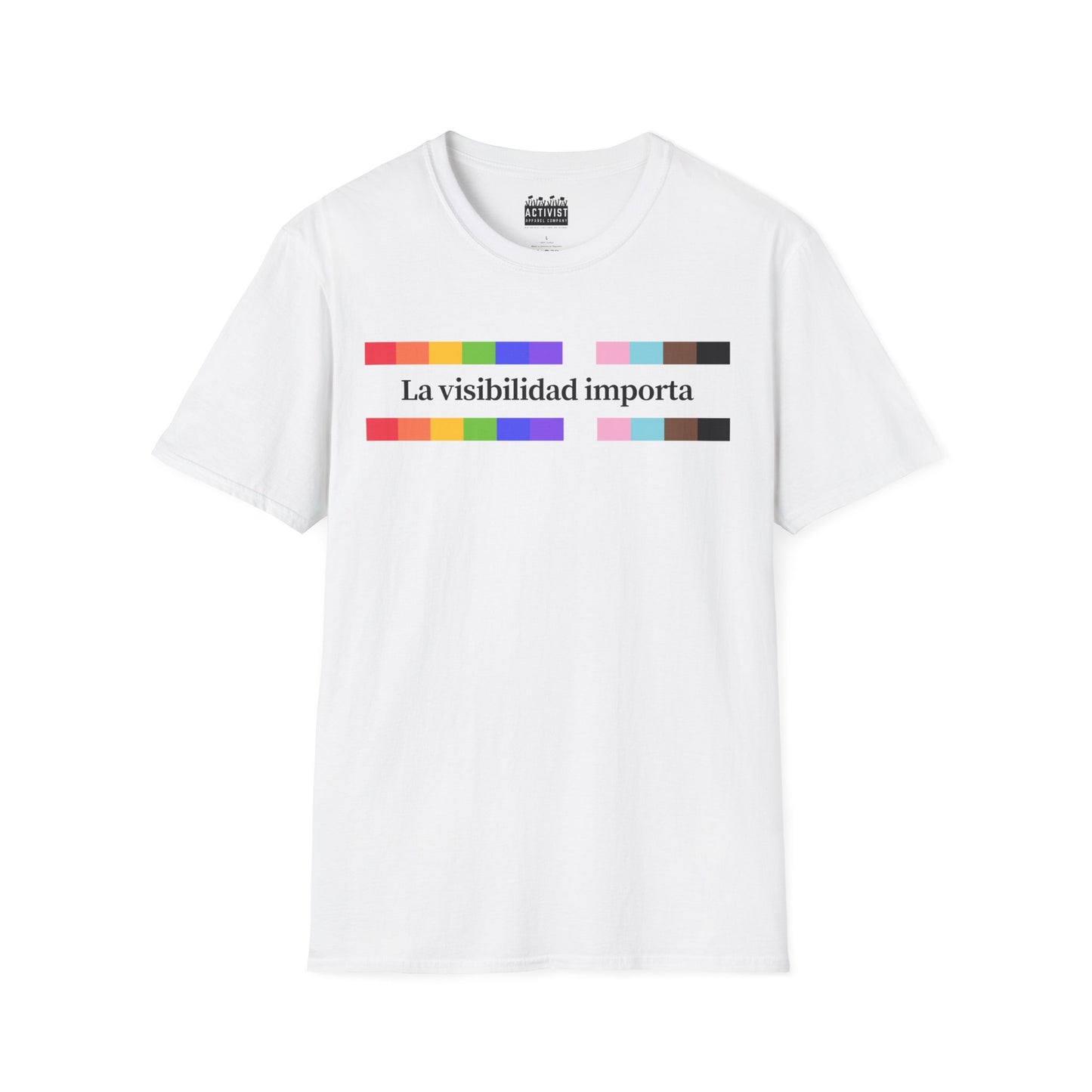 PRIDE: La Visibilidad Importa, LGBTQ+ Celebration, Unisex Shirt for Awareness, Casual Wear, Gift for Allies