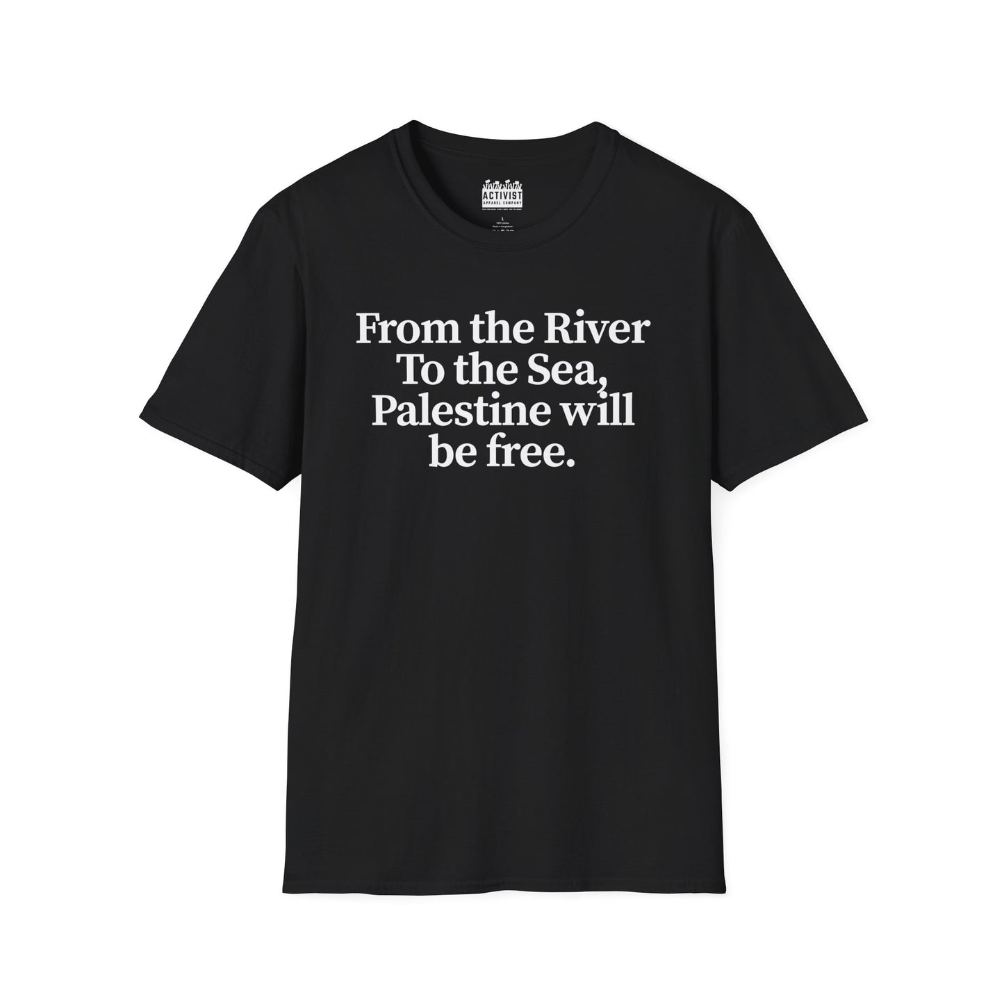 Free Palestine: "From the River to the Sea, Palestine Will Be Free'' Casual Wear, Activist Apparel