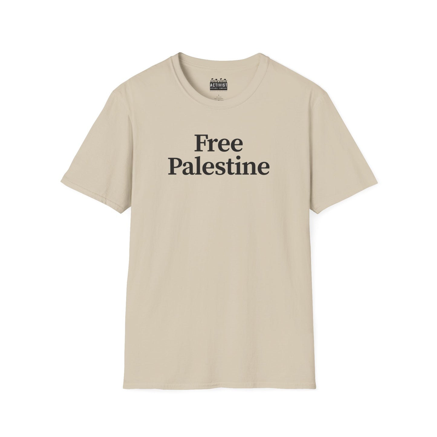 Free Palestine: Unisex Softstyle T-Shirt, Activism Tee, Social Justice Shirt, Comfortable Wear, Gift for Allies, Everyday Fashion