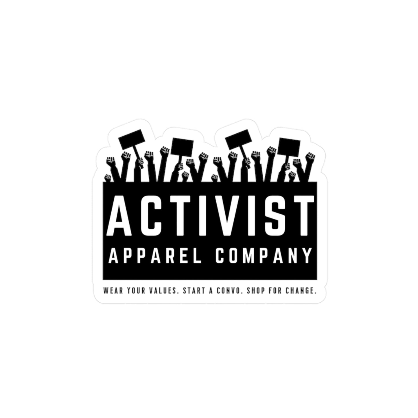 Activist Apparel Company Vinyl Decals, Social Justice Stickers, Protest Decor, Empowerment Wall Art, Laptop Stickers