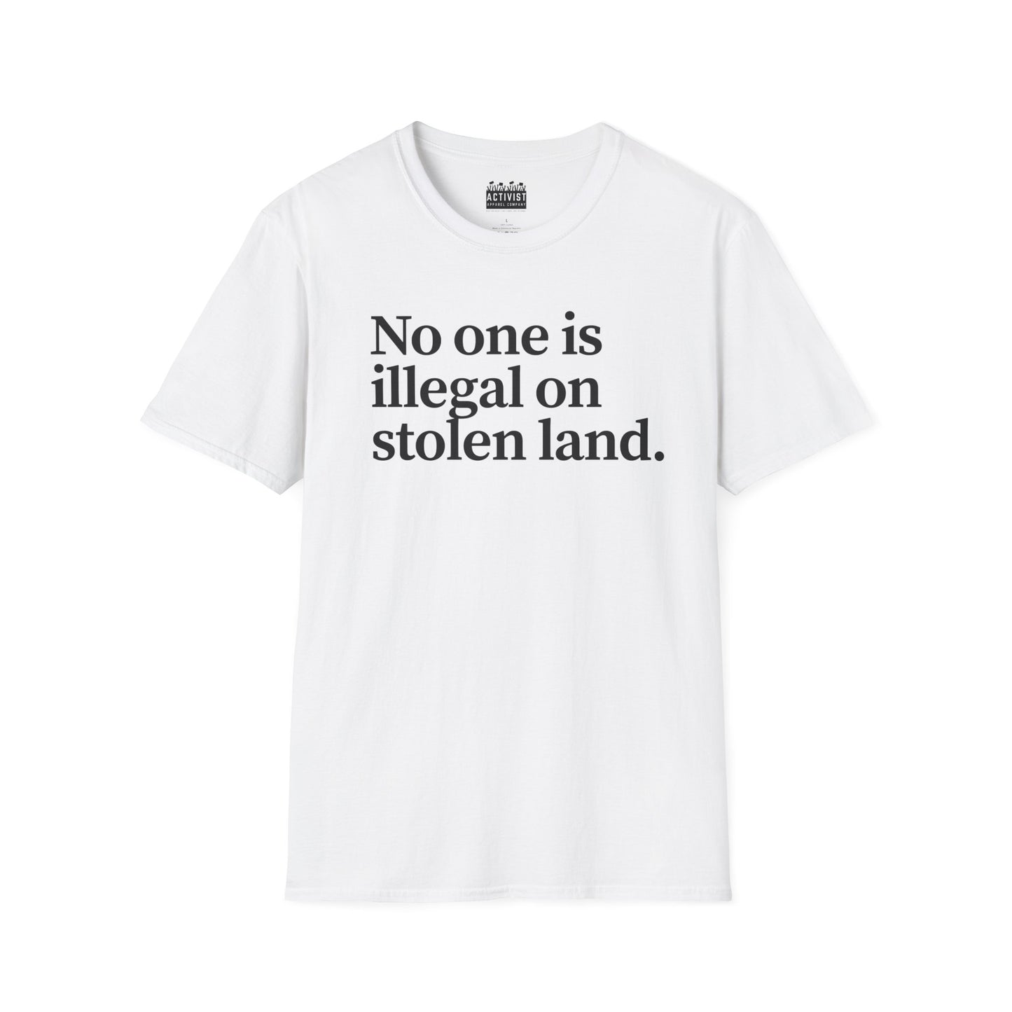 Immigrant Justice: Unisex Jersey Tee - "No One is Illegal on Stolen Land" | Statement Shirt, Activist Apparel, Casual Wear, Gift for Allies, Social [...]