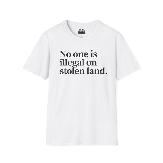 Immigrant Justice: Unisex Jersey Tee - "No One is Illegal on Stolen Land" | Statement Shirt, Activist Apparel, Casual Wear, Gift for Allies, Social [...]
