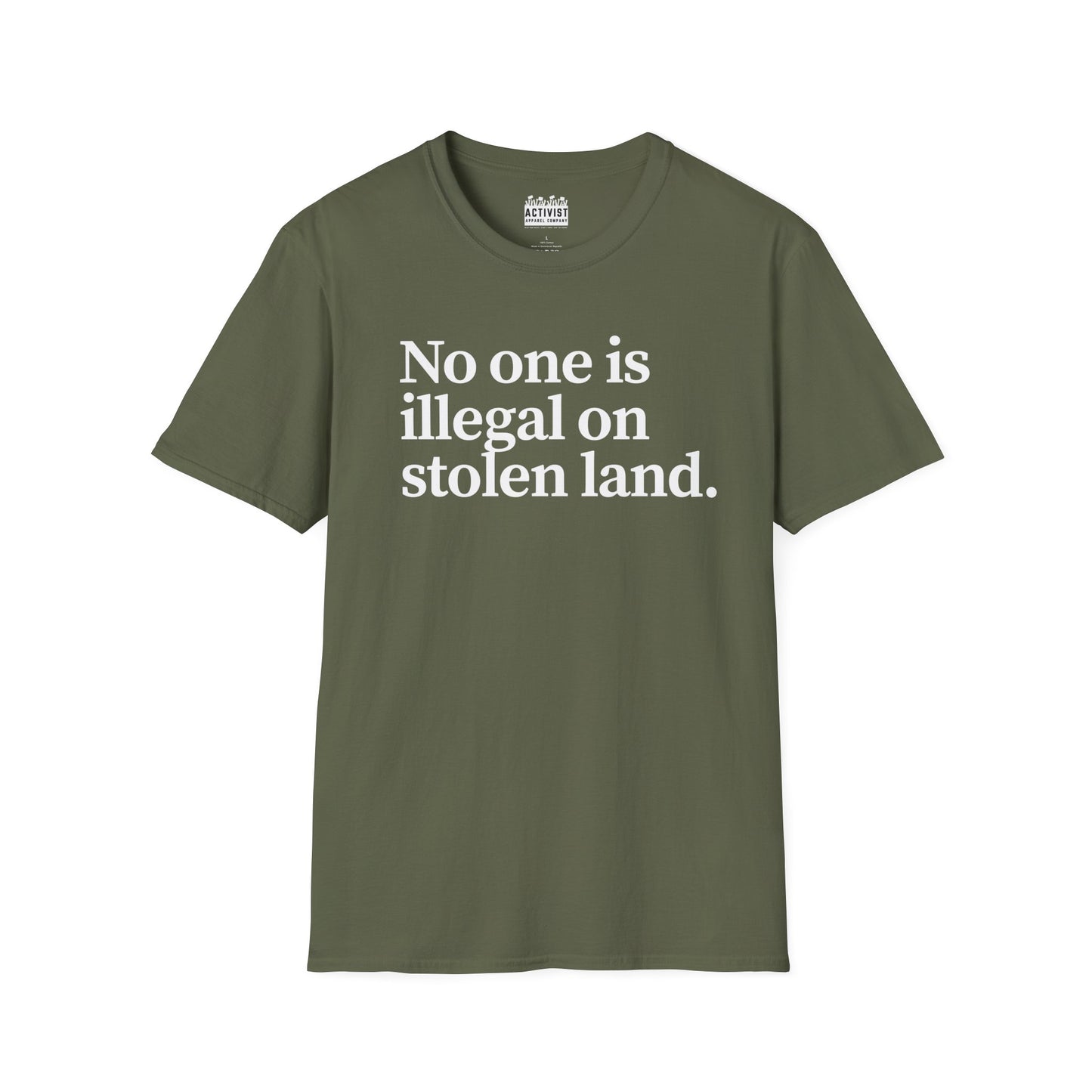 Immigrant Justice: Unisex Jersey Tee - "No One is Illegal on Stolen Land" | Statement Shirt, Activist Apparel, Casual Wear, Gift for Allies, Social [...]