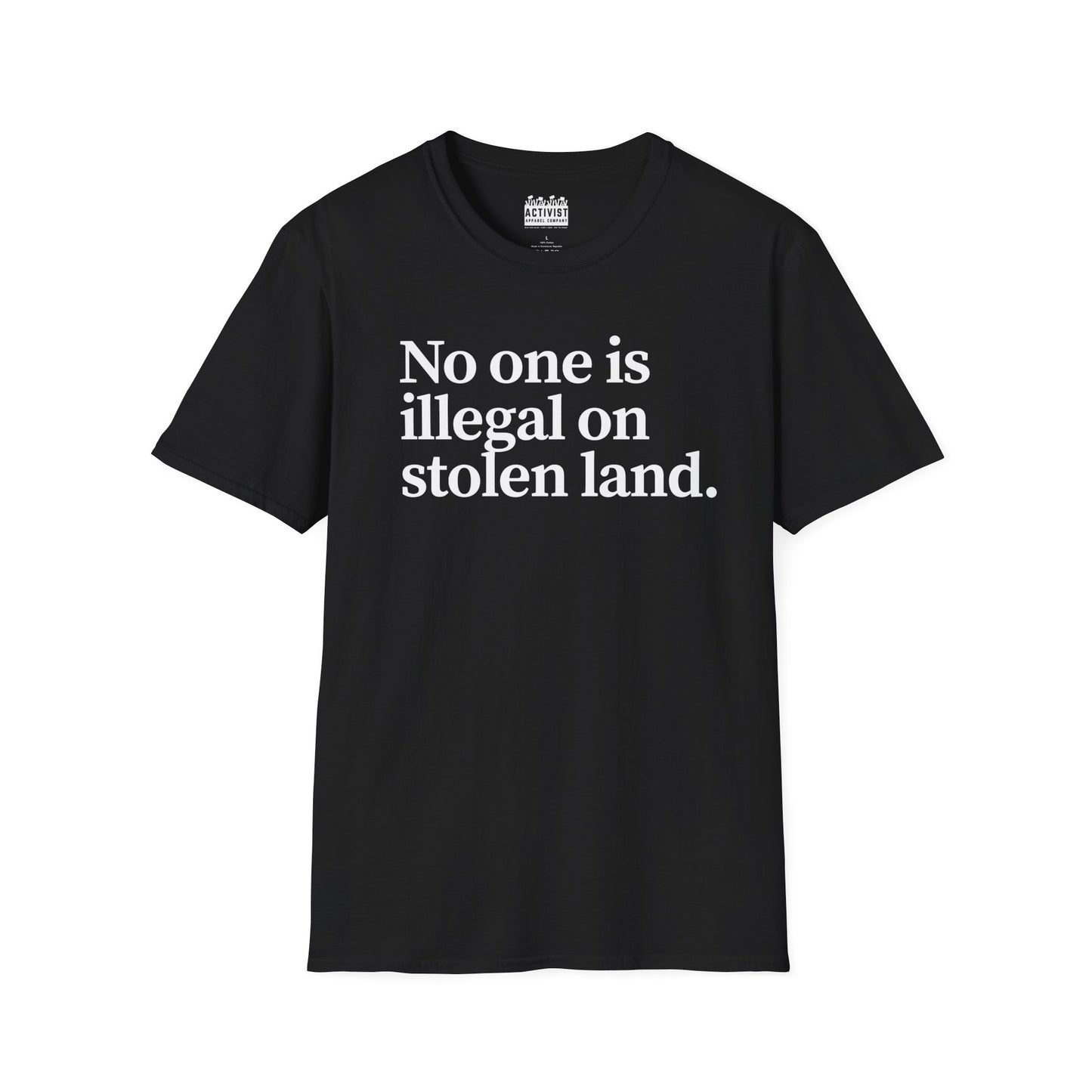 Immigrant Justice: Unisex Jersey Tee - "No One is Illegal on Stolen Land" | Statement Shirt, Activist Apparel, Casual Wear, Gift for Allies, Social [...]