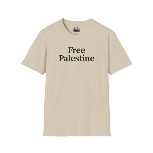Free Palestine: Unisex Softstyle T-Shirt, Activism Tee, Social Justice Shirt, Comfortable Wear, Gift for Allies, Everyday Fashion
